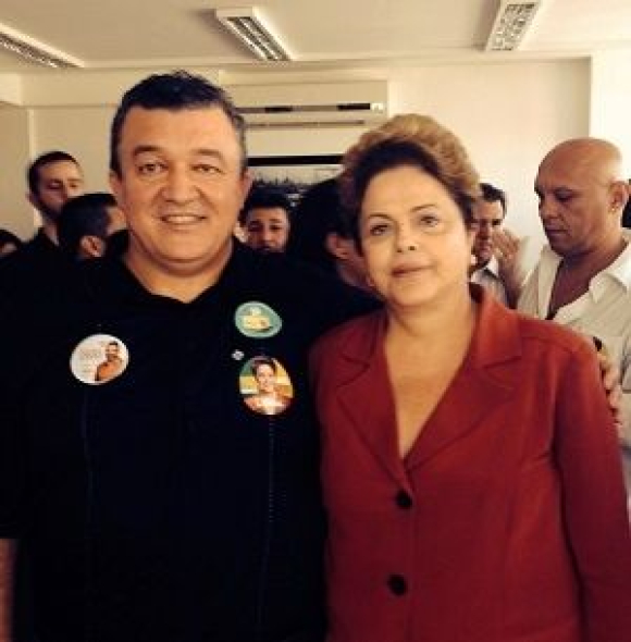 Paulo Cayres com presidenta Dilma