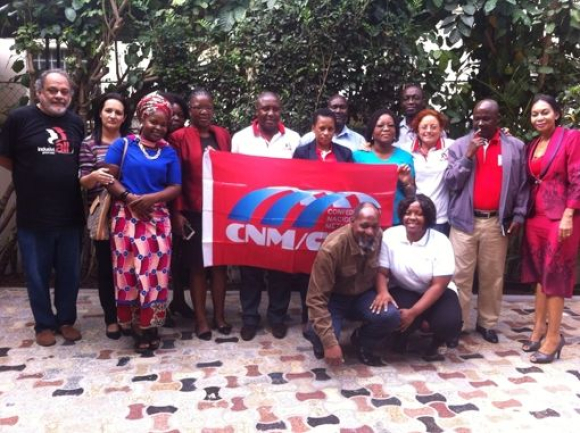 Representantes das entidades que conduzem o projeto de formação  em Moçambique