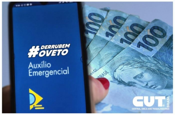 Entidades lançam campanha pela derrubada do veto à ampliação do auxílio de R$ 600 