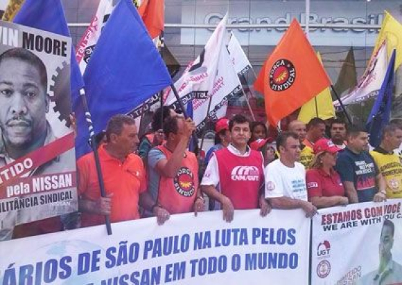 Ato reuniu representantes das centrais sindicais / / Créditos: Divulgação Ato reuniu representantes das centrais sindicais