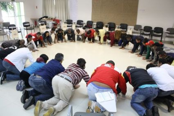 Grupo participou de diversas dinâmicas de integração / / Créditos: CNM/CUT Grupo participou de diversas dinâmicas de integração