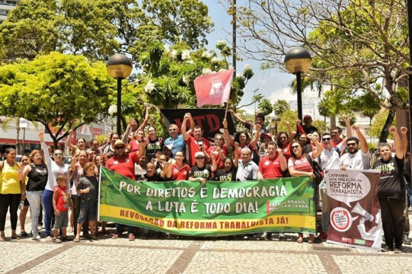 Fortaleza (CE): ato lançou campanha pela anulação da reforma trabalhista